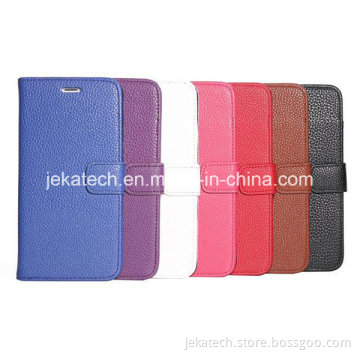 Lychee Pattern Flip Wallet Leather Case for iPhone 6 Plus